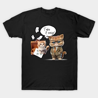 Take it easy, cute cats T-Shirt